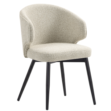 Marie | Hotel Stuhl | Beige | Teddystoff