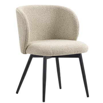 Ava | Hotellstol | Beige | Teddytyg