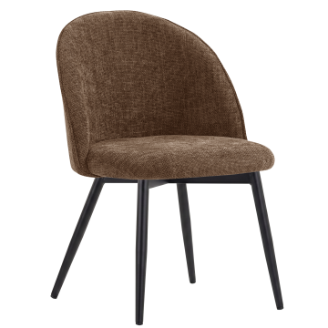 Hailey | Hotellstol | Brun | Tyg/Textil
