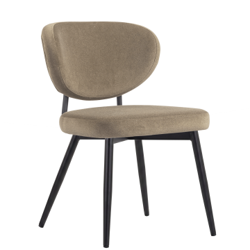 Yara | Hotel Chair | Taupe | Velvet