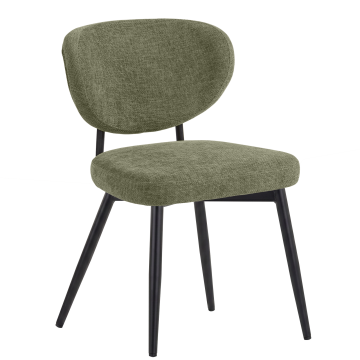 Yara | Chaise de hôtel | Vert | Tissu/Textile