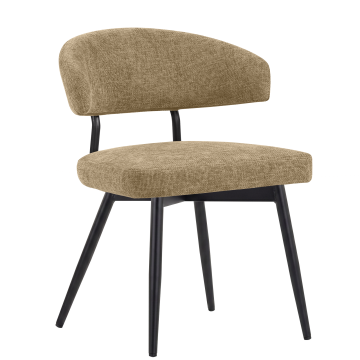 Sara | Hotelstol | Taupe | Stof/Tekstil