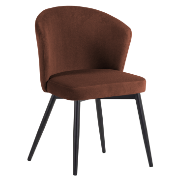 Lynn | Hotel Chair | Red Bronze | Velvet