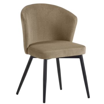 Lynn | Hotel Chair | Taupe | Velvet