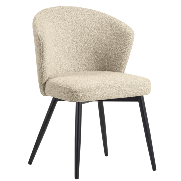 Lynn | Hotellstol | Beige | Teddystoff
