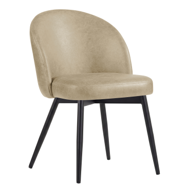 Lily | Hotel Chair | Beige | Leather