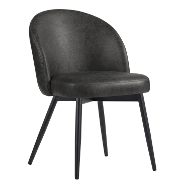 Lily | Hotel Chair | Black | Leather