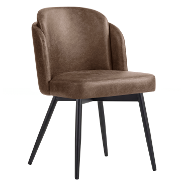 Hannah | Hotel Chair | Brown | Leather