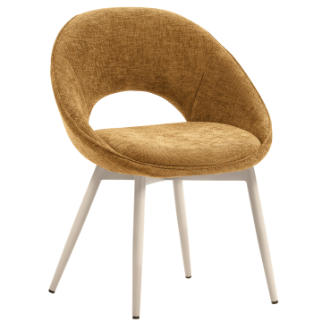 LIAM | Hotel Stuhl | Stoff/Textil | Honig Braun