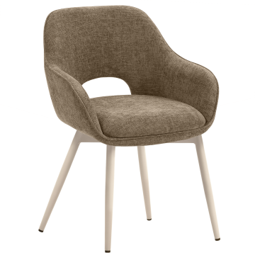 KATARINA | Hotelstol | Stoff/tekstiler | Taupe