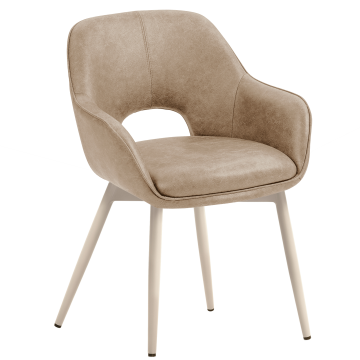 KATARINA | Hotellstol | Läder | Beige