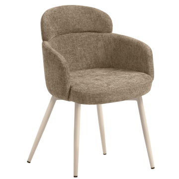 SELINA | Hotellstol | Stoff/Textil | Taupe