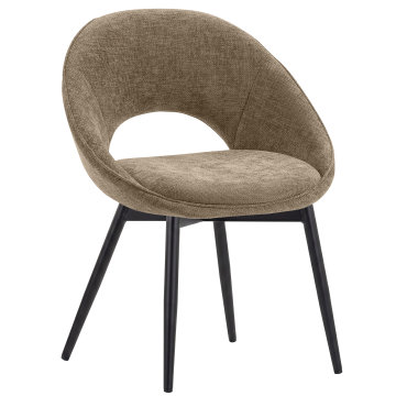 LIAM | Hotellstol | Stoff/Tekstil | Taupe