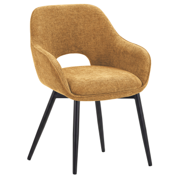 KATARINA | Silla de hotel | Tela/Textil | Castaño miel