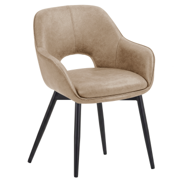 KATARINA | Hotellstol | Läder | Beige