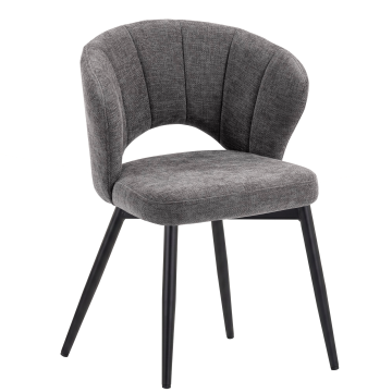 JOHANNA | Hotelstol | Stoff/tekstil | Grå
