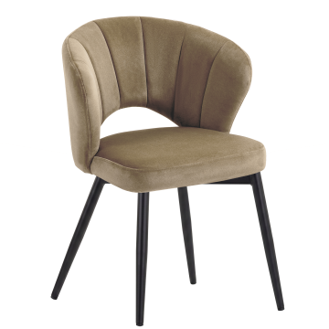 JOHANNA | Hotellstol | Samt | Taupe