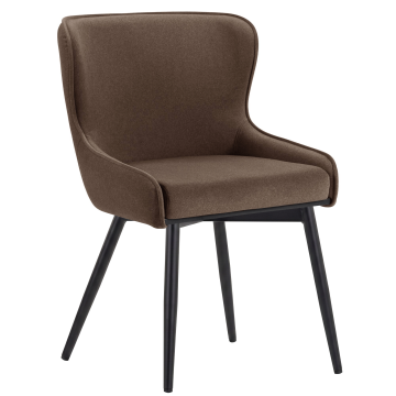 JULIUS | Hotel Chair | Velvet | Brown | Swivel Function