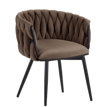 MARIS | Hotel Stuhl | Samt | Braun | Drehfunktion