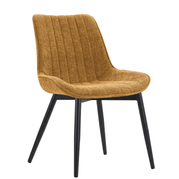 EMILY | Hotellstol | Stoff/Tekstil | Honningbrun