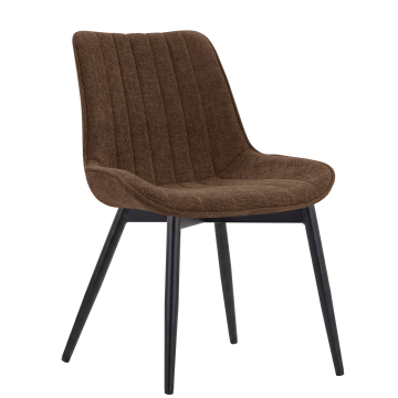 EMILY | Hotel Stuhl | Stoff/Textil | Braun