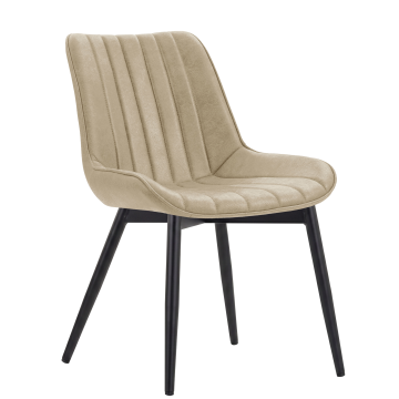 EMILY | Hotel Stuhl | Leder | Beige