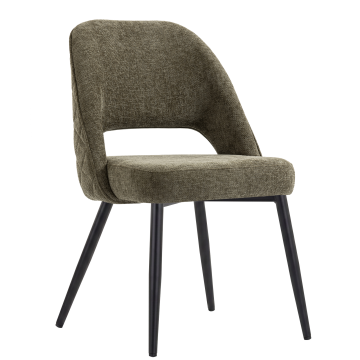 Eliana | Hotel Stuhl | Grün | Stoff/Textil