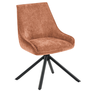 Kalina | Silla de hotel | Naranja | Tela/Textil | Base giratoria