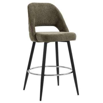 ELIANA | Hotel Barhocker | Grün | Stoff/Textil