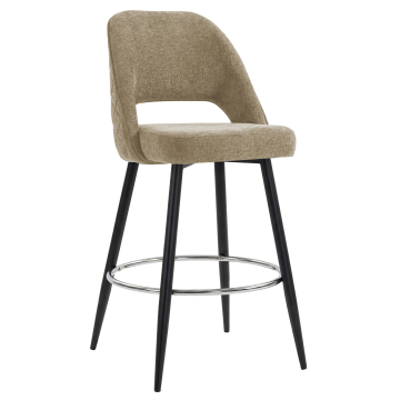 ELIANA | Hotel Barhocker | Taupe | Stoff/Textil