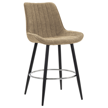 EMILY | Hotel Barhocker | Stoff/Textil | Taupe