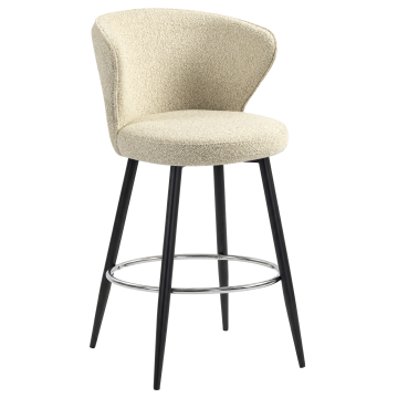 ISABELLA | Hotel Barhocker | Beige | Teddystoff
