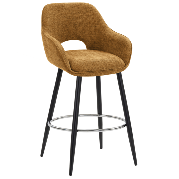 KATARINA | Hotel Barhocker | Stoff/Textil | Honig Braun