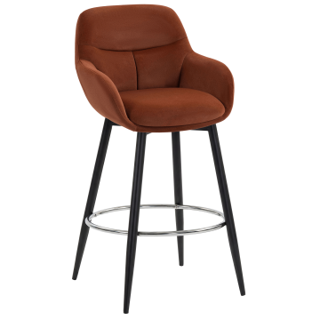 LEANO | Hotel Barkruk | Samt | Rood Brons