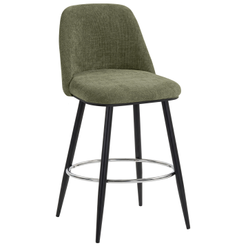 TINA | Hotel Barhocker | Textil/Stoff | Grün | Drehfunktion