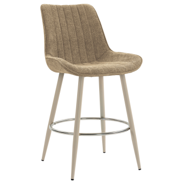 EMILY | Hotel Barhocker | Stoff/Textil | Taupe