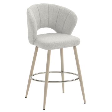 JOHANNA | Hotel Barhocker | Teddystoff | Creme