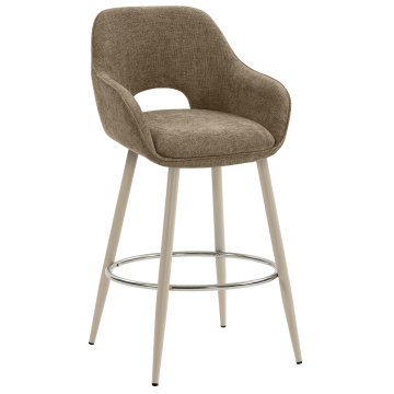 KATARINA | Hotel Barhocker | Stoff/Textil | Taupe