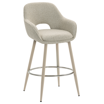 KATARINA | Hotel Barhocker | Teddystoff | Beige