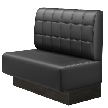 MELISSA | Gastrobank | B:H 100 x 103 cm | Schwarz | Blocks | Leder