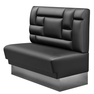 TATJANA | Gastrobank | B:H 100 x 103 cm | Schwarz | Tetris Design | Leder