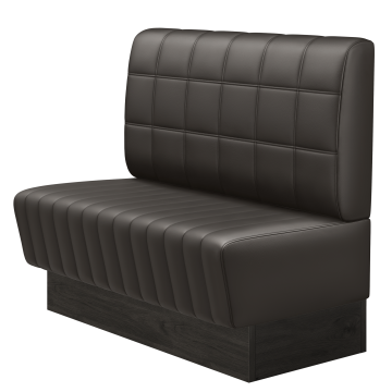 MATILDA | Gastrobank | B:H 100 x 103 cm | Braun | Blocks | Leder