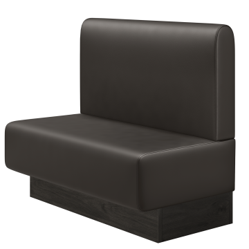 MELISSA | Gastrobank | B:H 100 x 103 cm | Braun | Glatt/ Rund | Leder