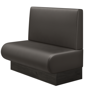 NINVA | Gastrobank | B:H 100 x 103 cm | Braun | Glatt/ Eckig | Leder
