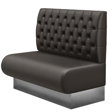 NINVA | Gastrobank | B:H 100 x 103 cm | Braun | Chesterfield | Leder