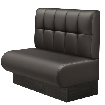 NINVA | Gastrobank | B:H 100 x 103 cm | Braun | Button | Leder