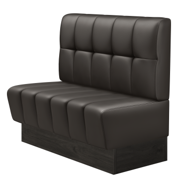 TANJA | Gastrobank | B:H 100 x 103 cm | Braun | Button | Leder
