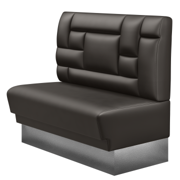 TATJANA | Gastrobank | B:H 100 x 103 cm | Braun | Tetris Design | Leder