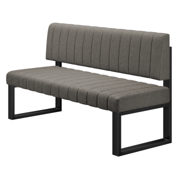 Allen | Sitzbank | B:H 60 x 72 cm | Grau | Gestreift | Stoff/Textil