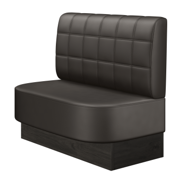 THOMAS | Gastrobank | B:H 100 x 103 cm | Braun | Blocks | Leder